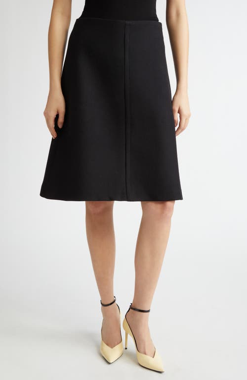 Bite Studios A-line Organic Wool Skirt In Black