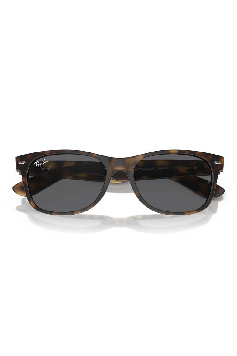 New Wayfarer 52mm Sunglasses, Alternate, color, BLACK HAVANA