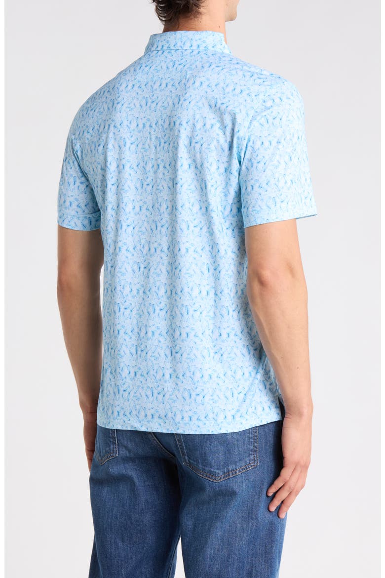 Short Sleeve Polo, Alternate, color, ICE