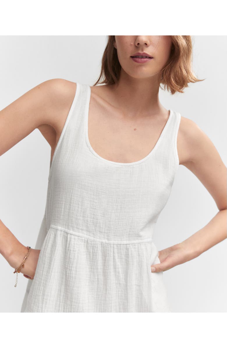MANGO Sleeveless Cotton Midi Dress, Alternate, color, 