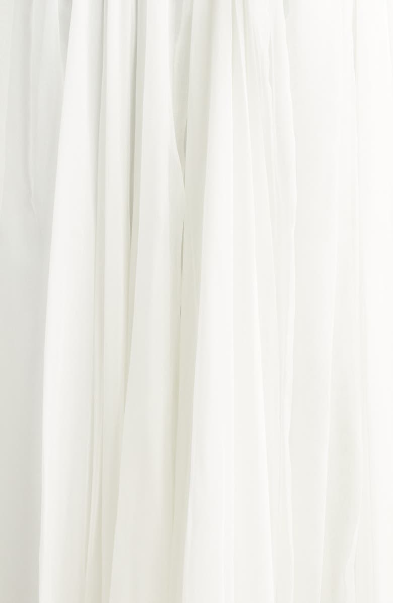 McQueen Crystal Embellished One-Shoulder Silk Chiffon Gown, Alternate, color, 