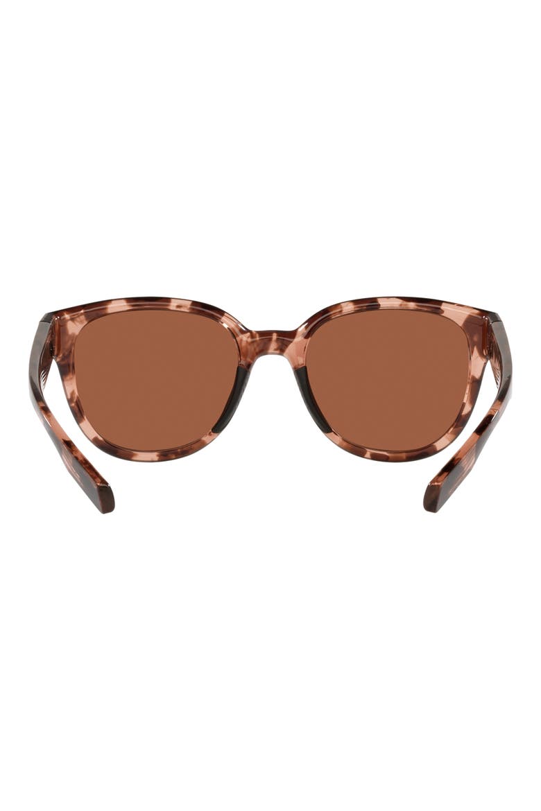 Salina 53mm Mirrored Polarized Rectangular Sunglasses, Alternate, color, SILVER MIRROR