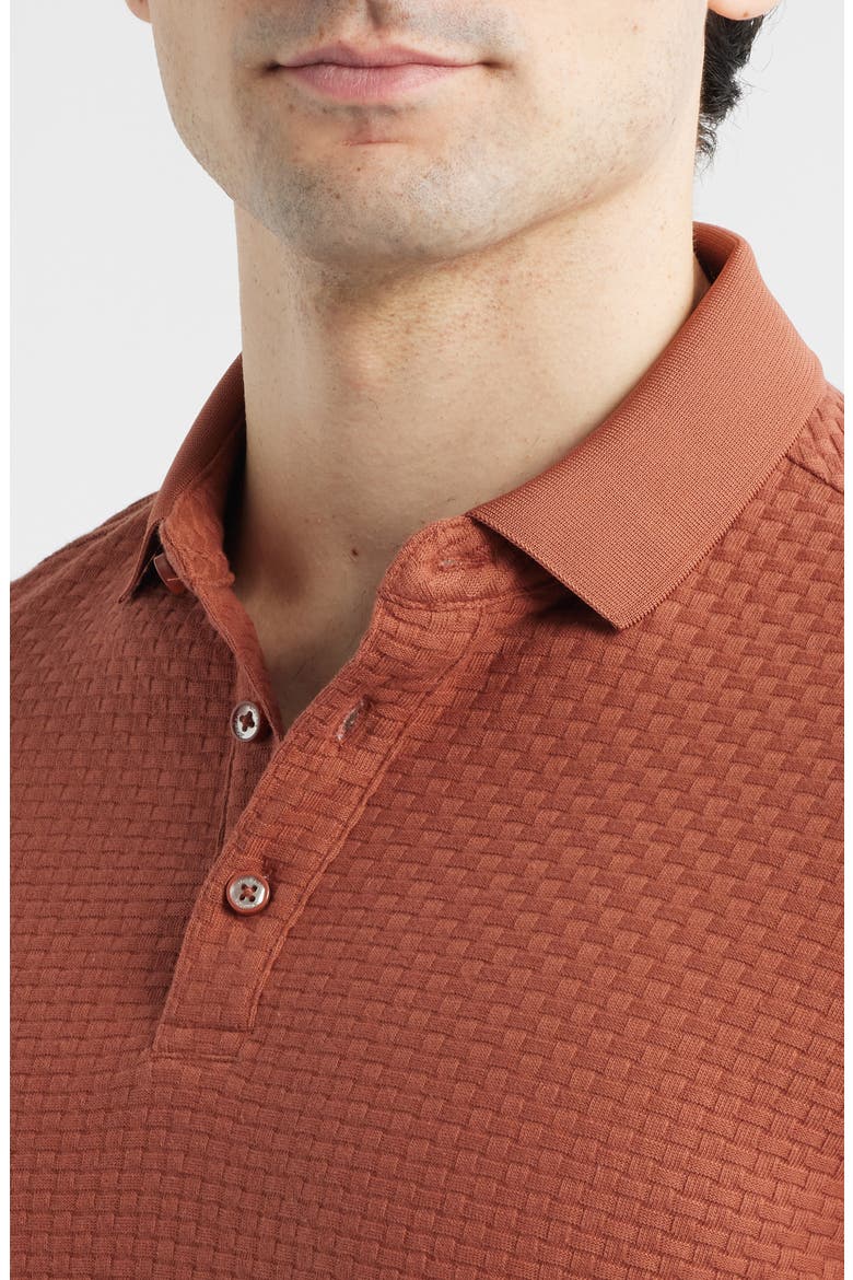 Tilson Textured Performance Polo, Alternate, color, TERRACOTTA