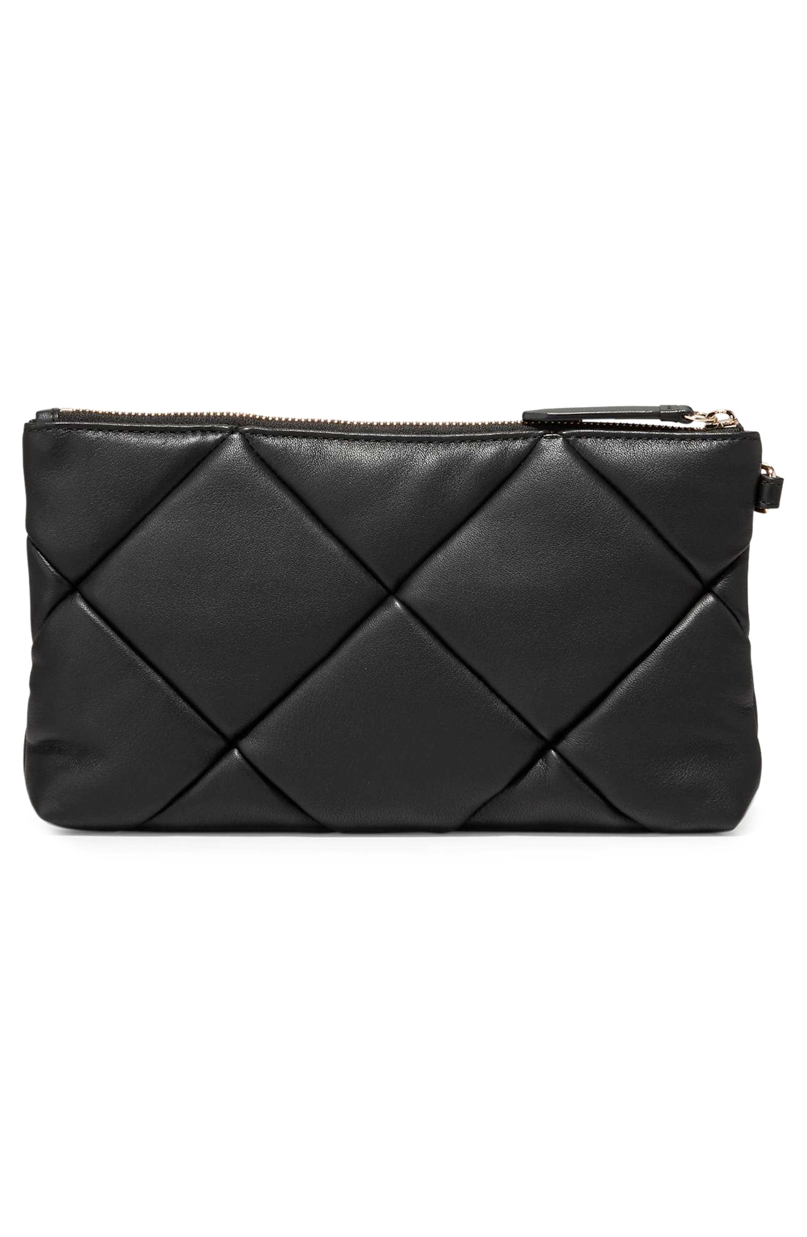 Cole Haan Essential Quilted Leather Clutch, Alternate, color, 