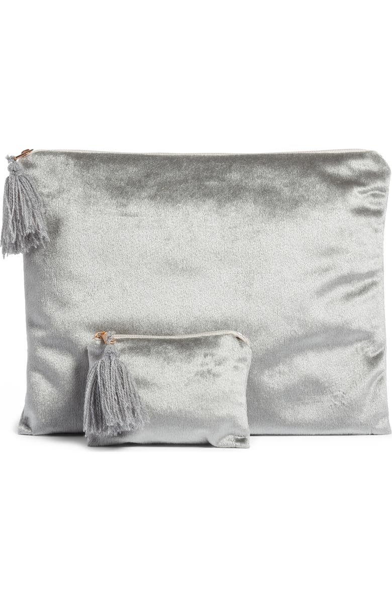 Levtex Set of 2 Velvet Storage Bags, Main, color,