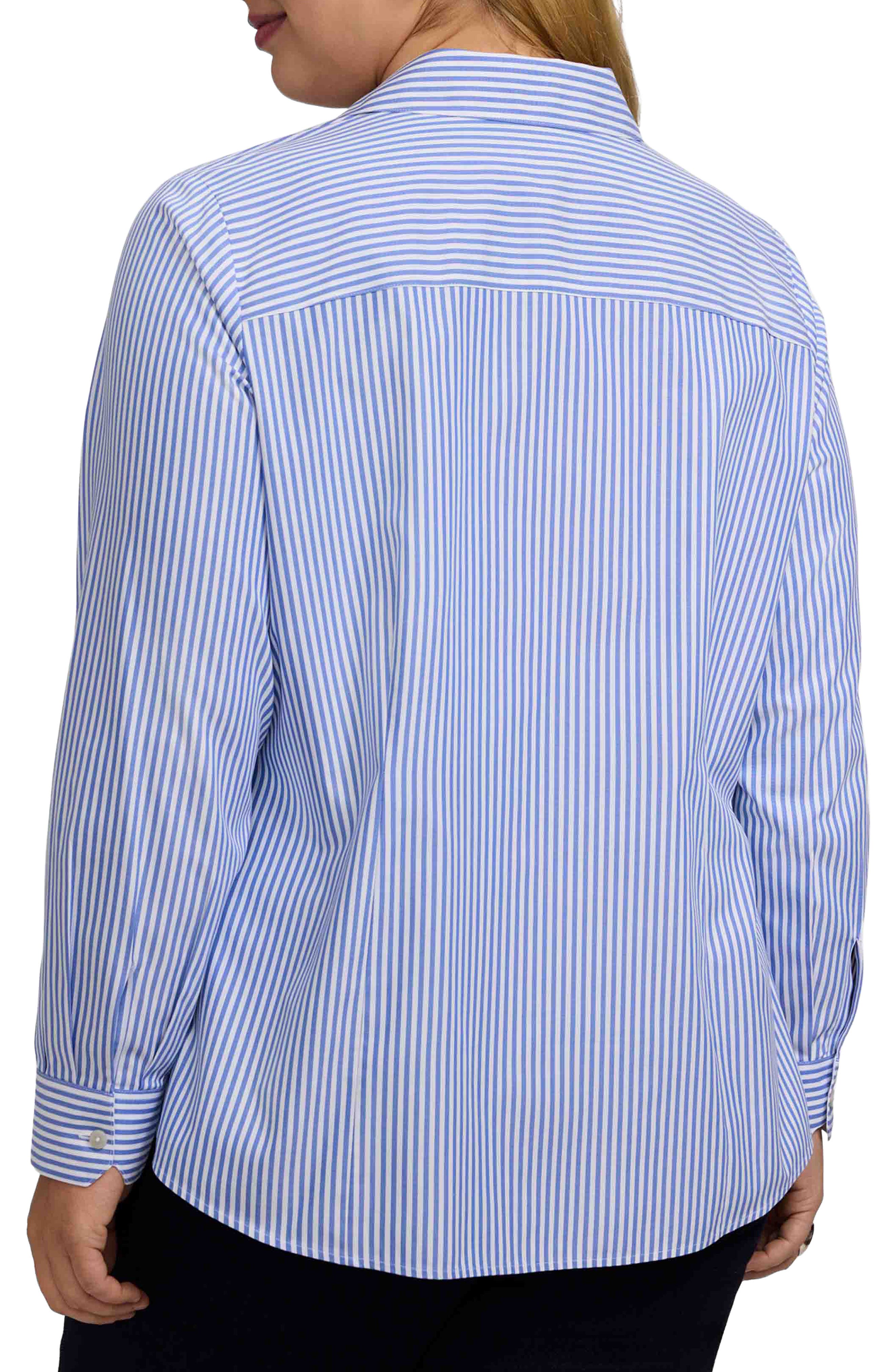 Dianna Stripe Cotton Button-Up Shirt - image 2