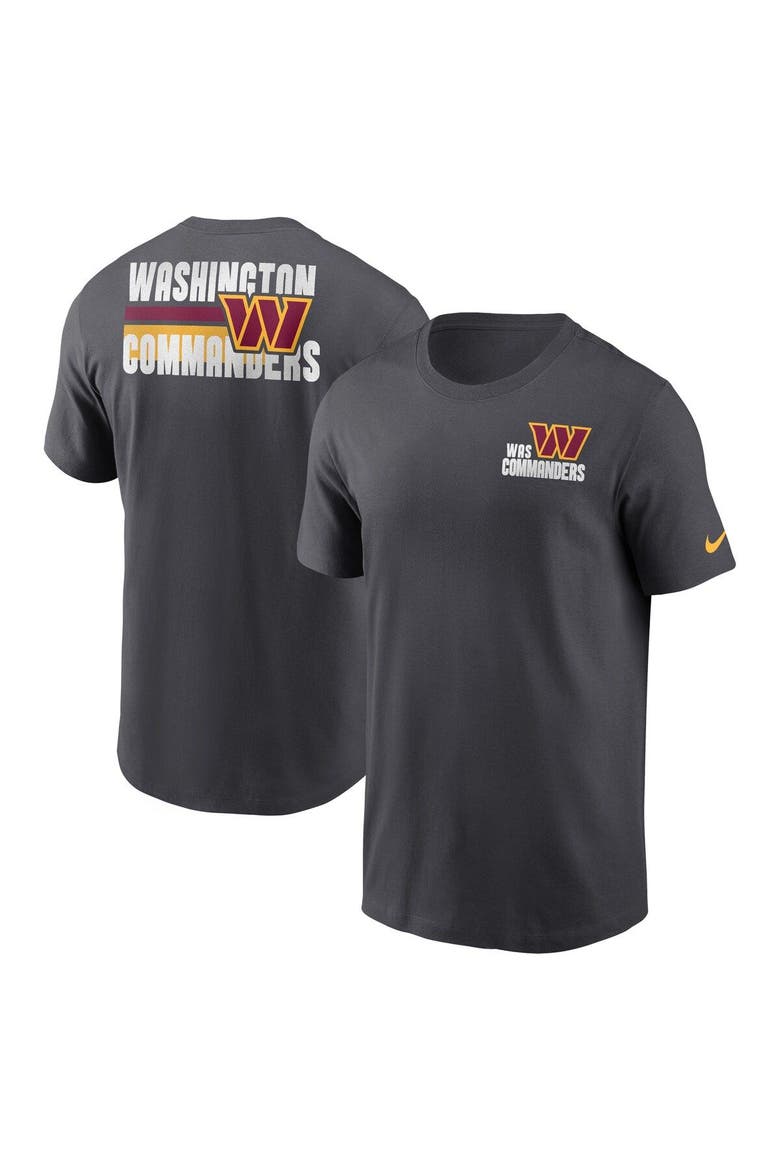 Men's Nike Anthracite Washington Commanders Blitz Essential T-Shirt, Main, color, Anthracite
