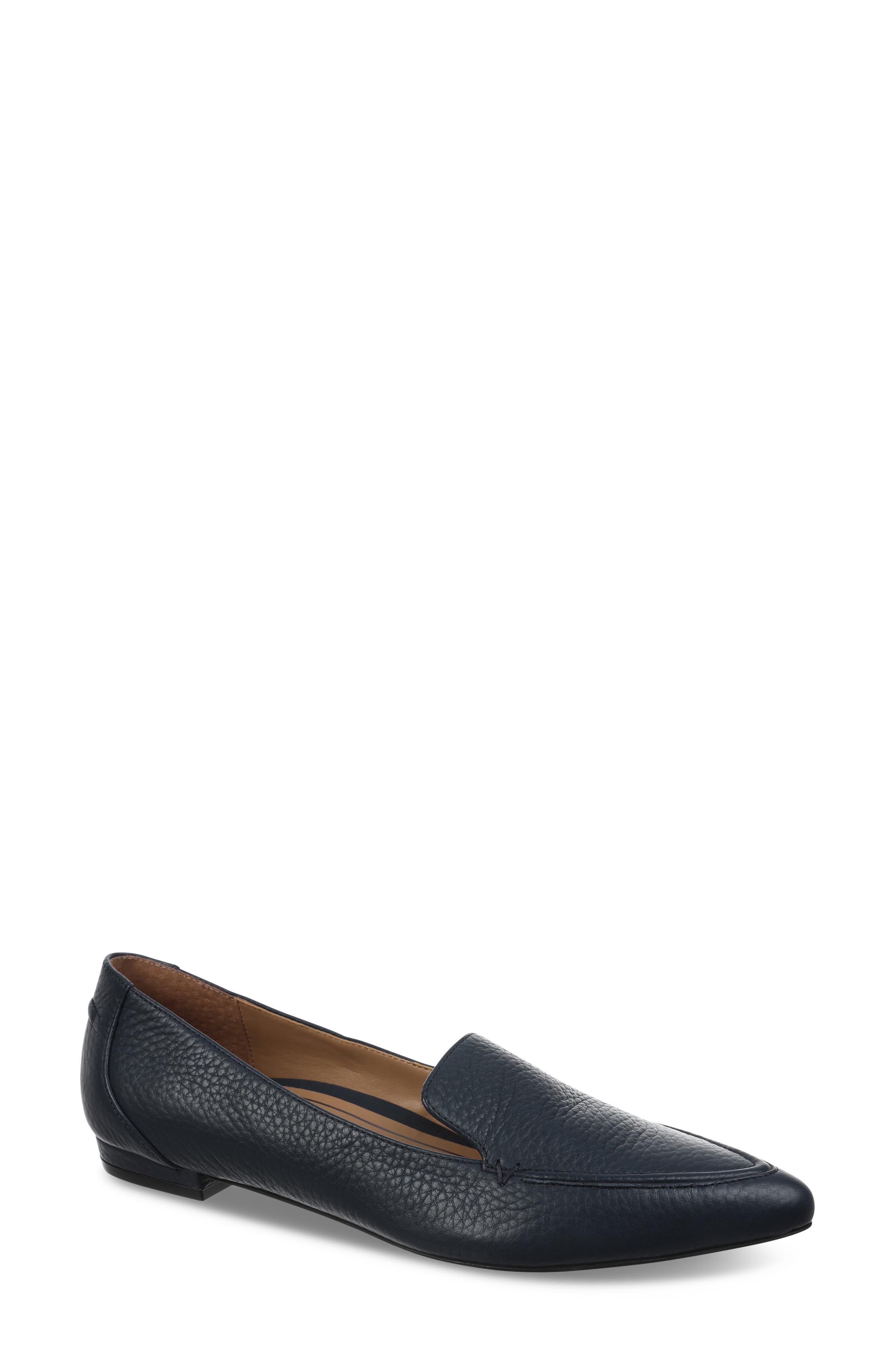 Noah Pointy Toe Loafer, Main, color, NAVY