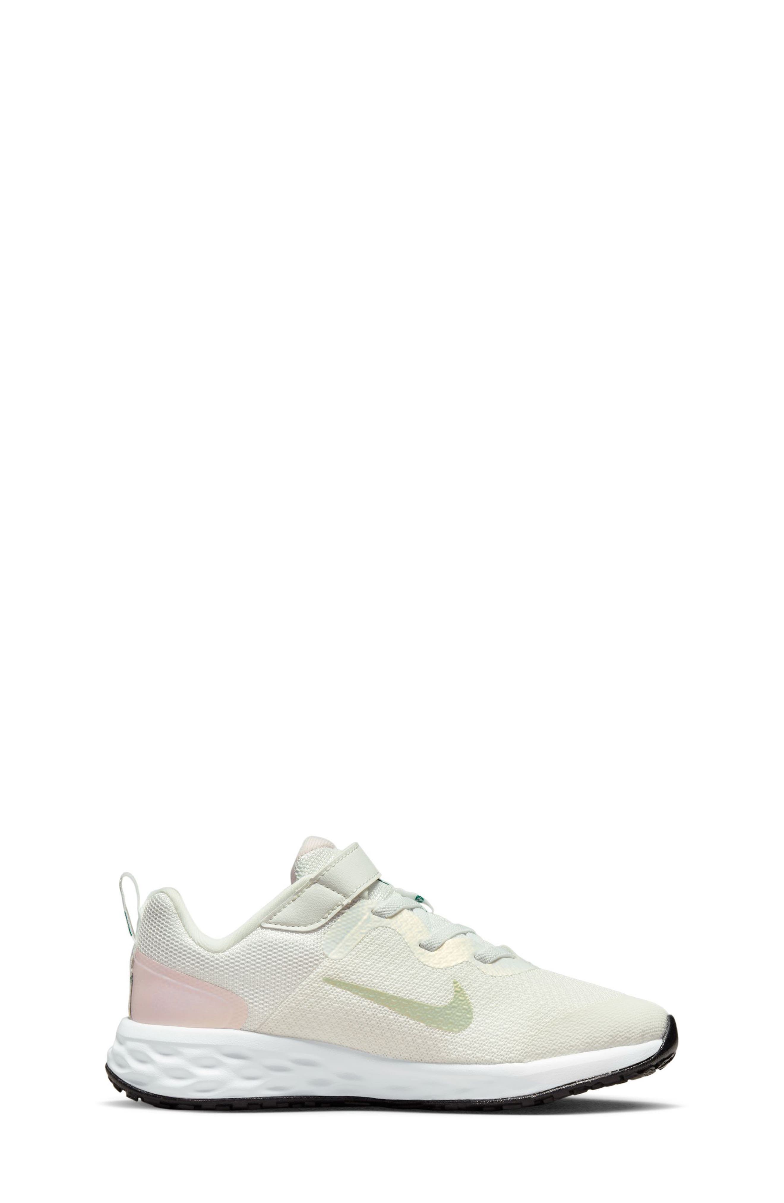 Nike Kids' Revolution 6 Sneaker, Alternate, color, Summit White/ Honey Dew