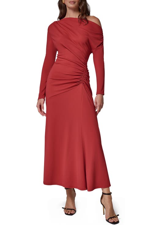 Asymmetric Long Sleeve Dress