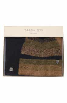 AllSaints Marl Stripe Scarf & Hat Set