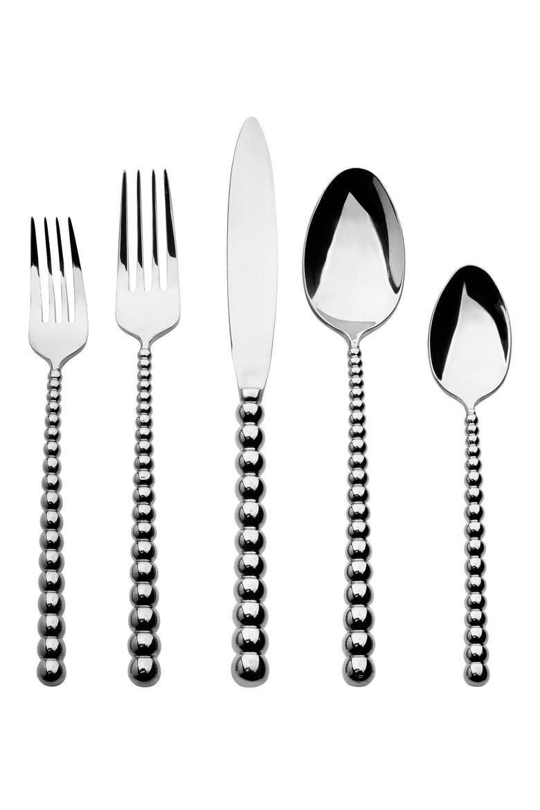 Rondure Mirror 20-Piece Flatware Set, Main, color, SILVER