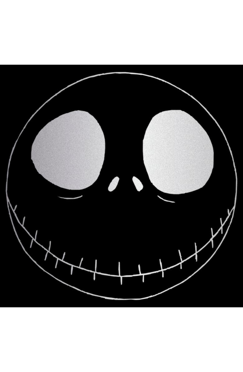 The Nightmare Before Christmas Men's The Nightmare Before Christmas Minimalist Jack Face  Graphic T-Shirt, Alternate, color, Black