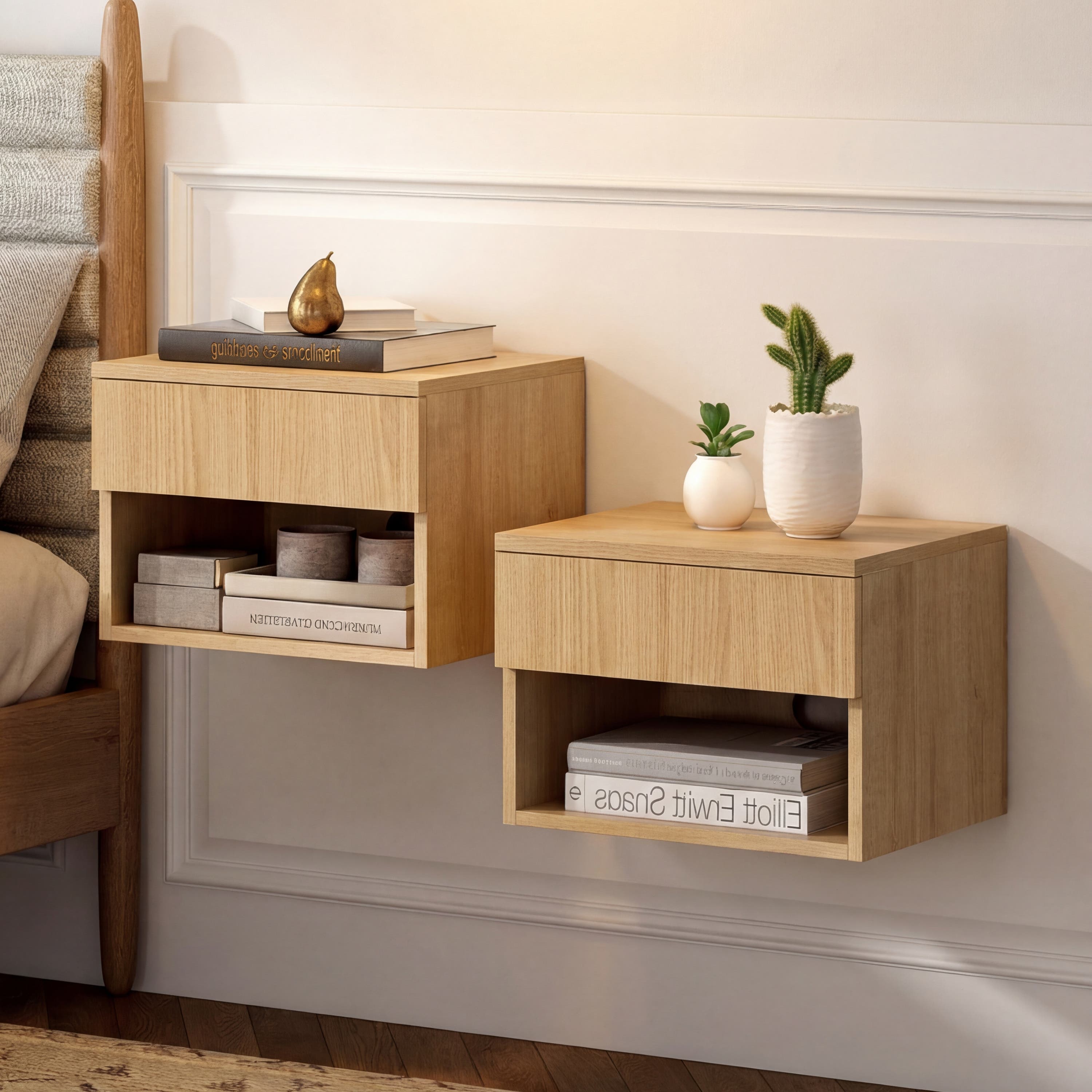 selected Light Oak -(Set of 2)