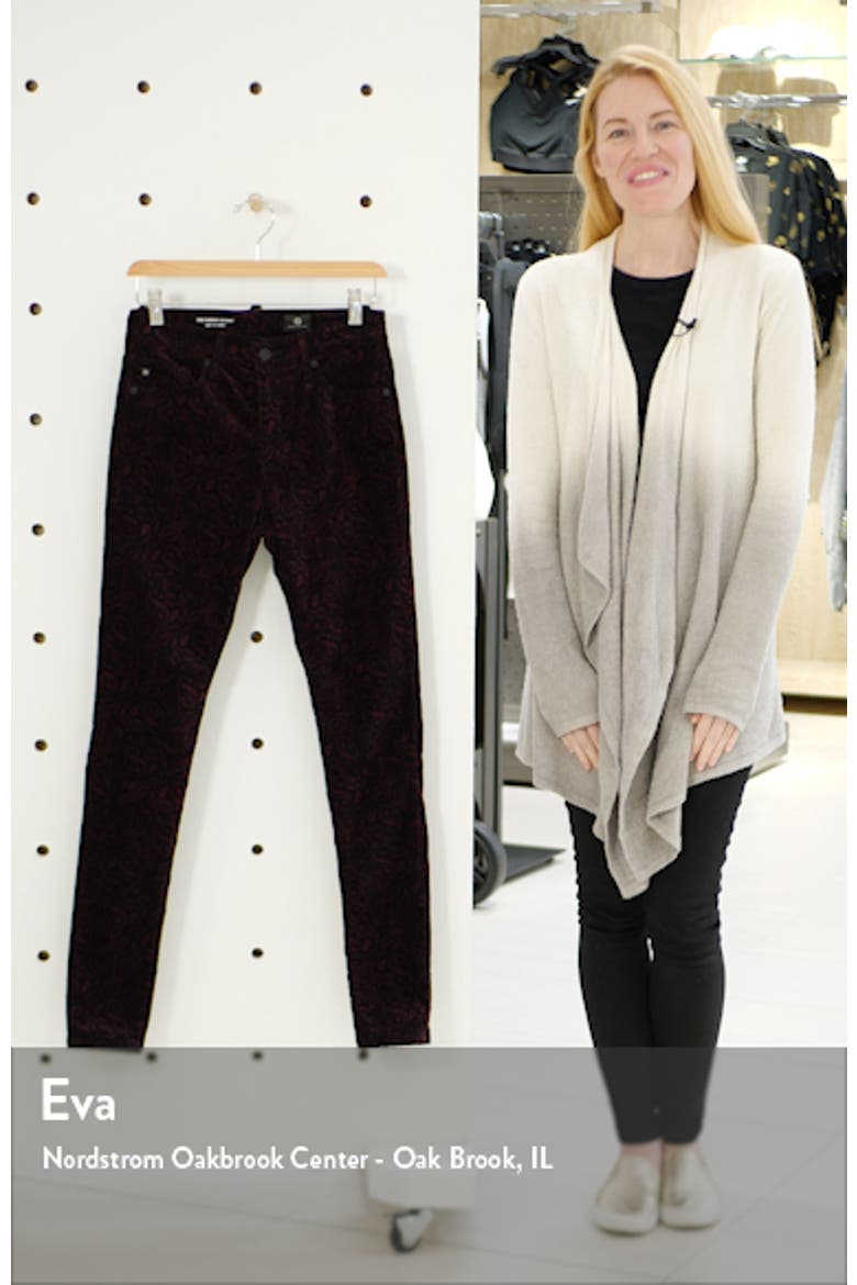 The Farrah High Waist Velveteen Skinny Jeans video