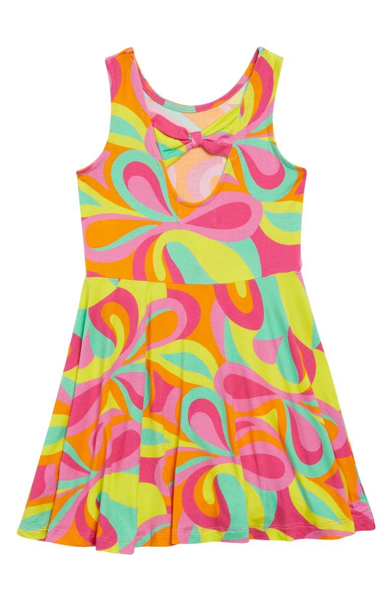 Peek Aren't You Curious Kids' Retro Print Skater Dress, Alternate, color,