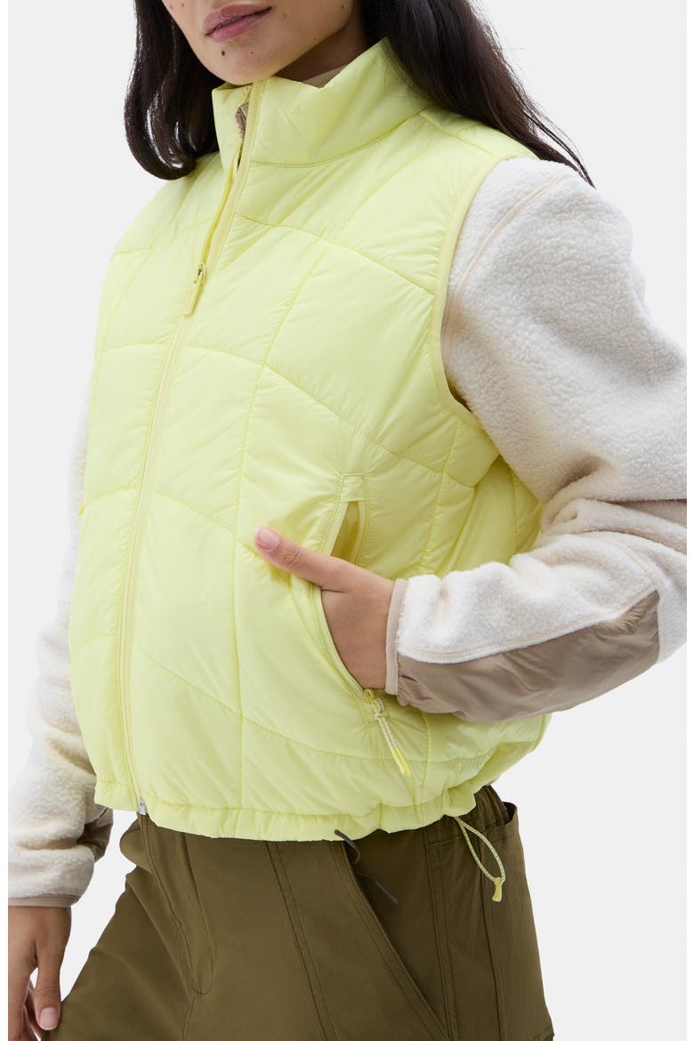 Claude Water Repellent Quilted Vest, Alternate, color, LIMONCELLO