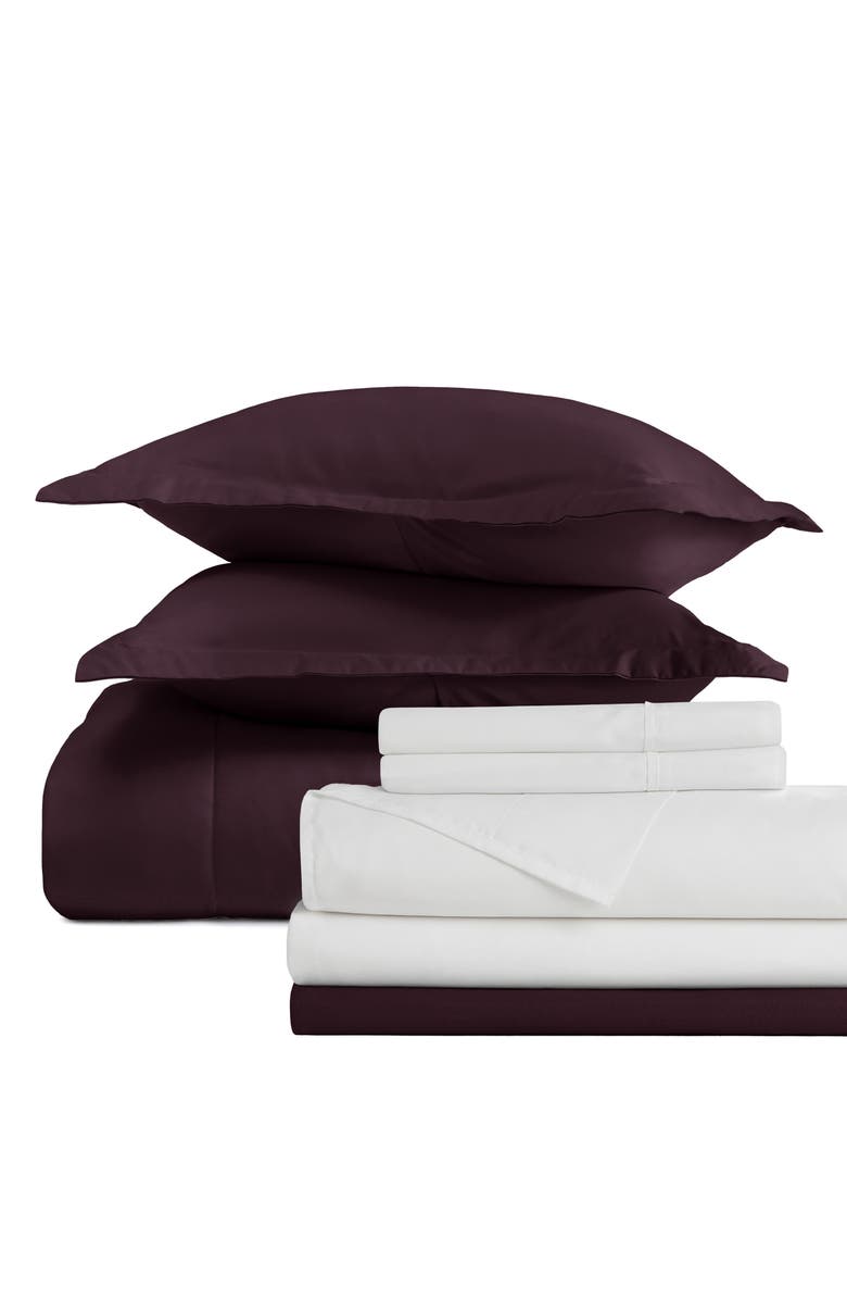 IENJOY HOME Premium Comforter & Sheet Bed In A Bag Set, Main, color, Purple