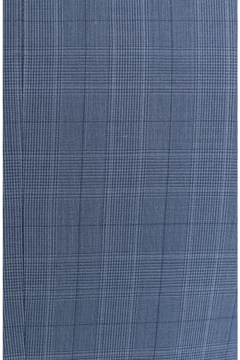 Blue Glen Plaid Wool Blend Suit, Alternate, color, BLUE