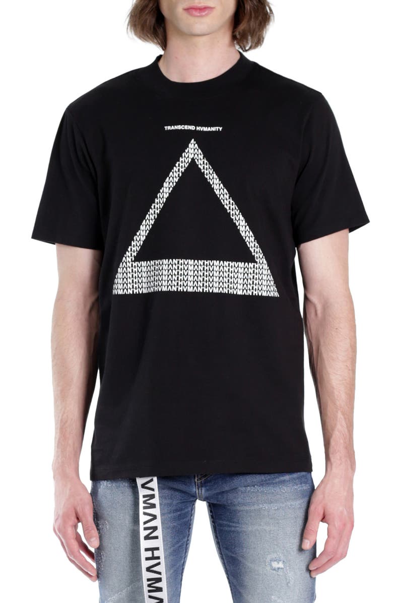 HVMAN Triangle Logo Graphic Tee, Main, color,