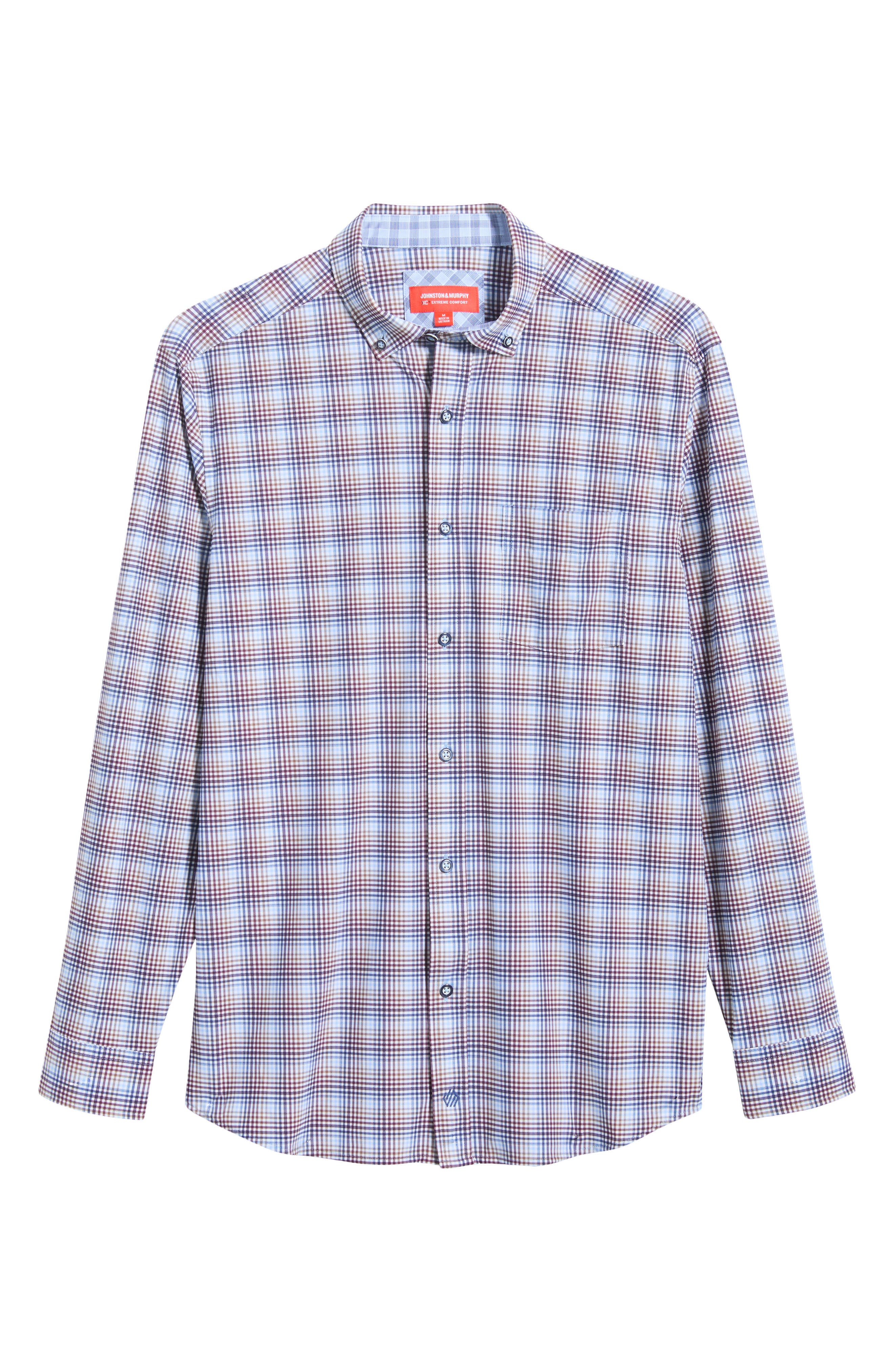 selected BURGUNDY MULTI LAYERED PLAID
