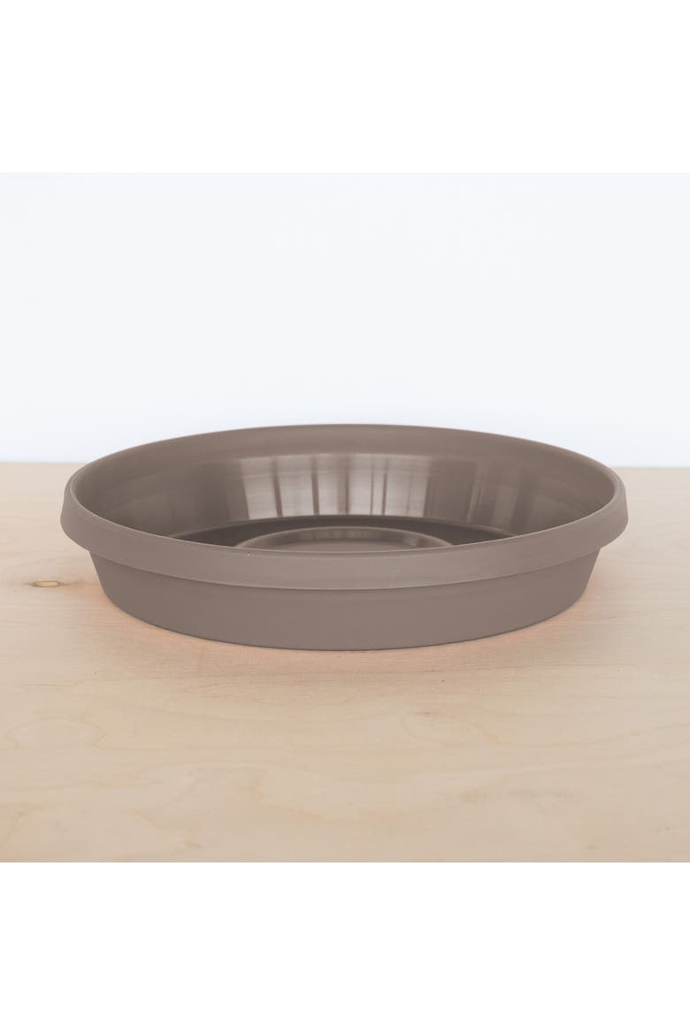 Terra 13 Inch Resin Saucer, Pebble Stone Beige, Alternate, color, Beige