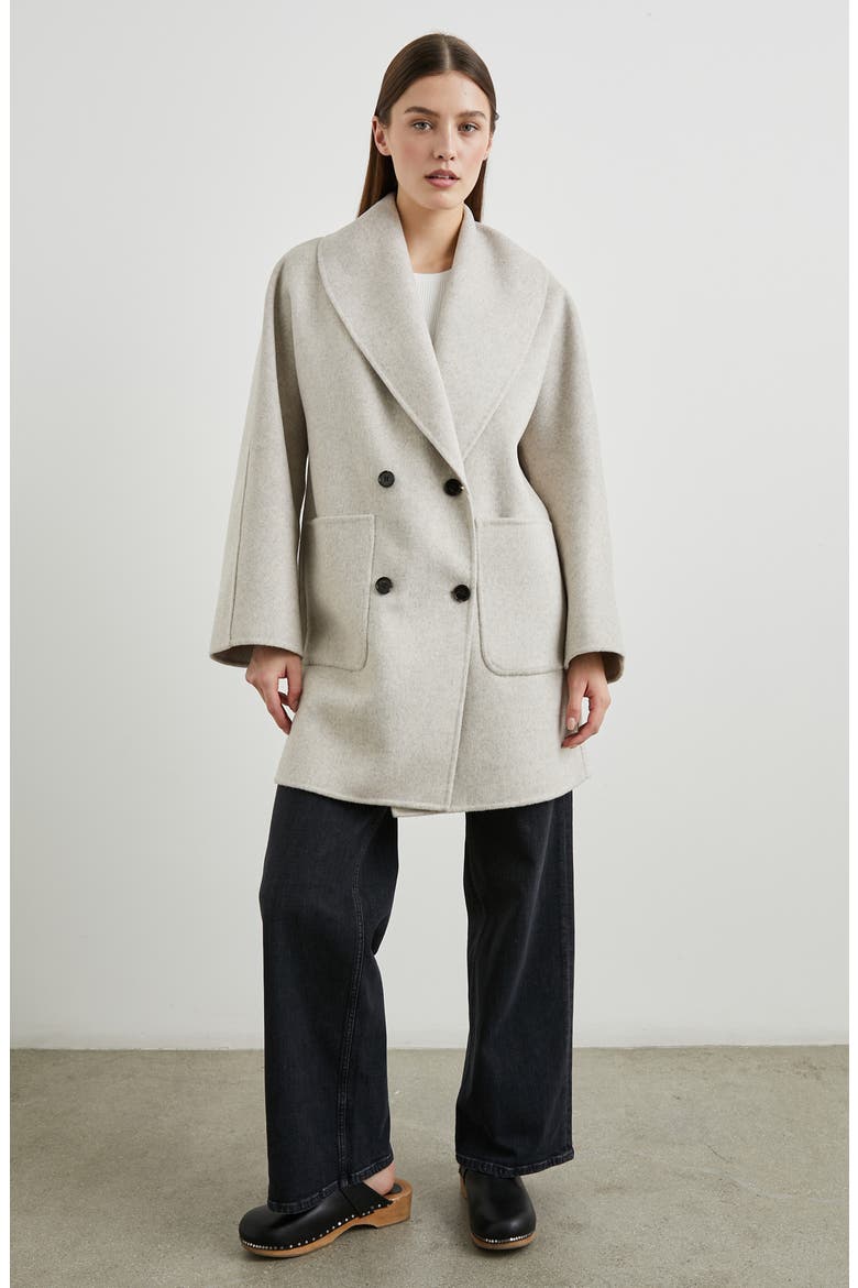 Nily Woold Blend Jacket, Alternate, color, OATMEAL