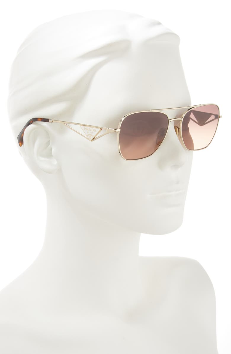 Prada 59mm Square Sunglasses, Alternate, color, 
