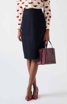 LK Bennett Bella Pin Stripe A-Line Skirt