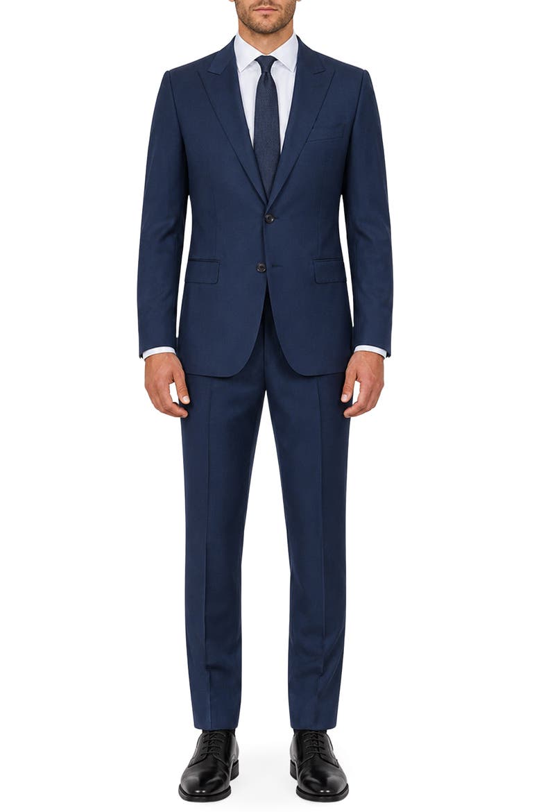 Romeo Slim Fit Wool Suit, Main, color, BLUE