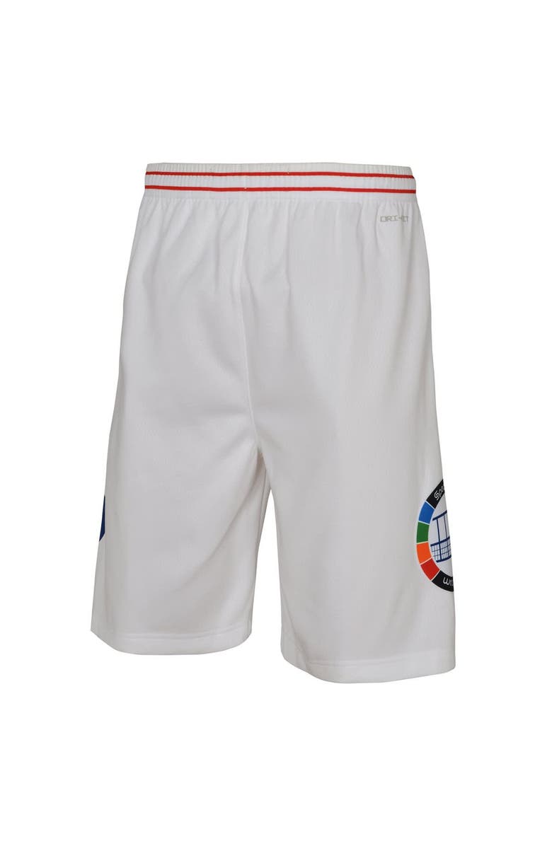 Nike Youth Nike  White Philadelphia 76ers 2024/25 City Edition Swingman Performance Shorts, Alternate, color, 