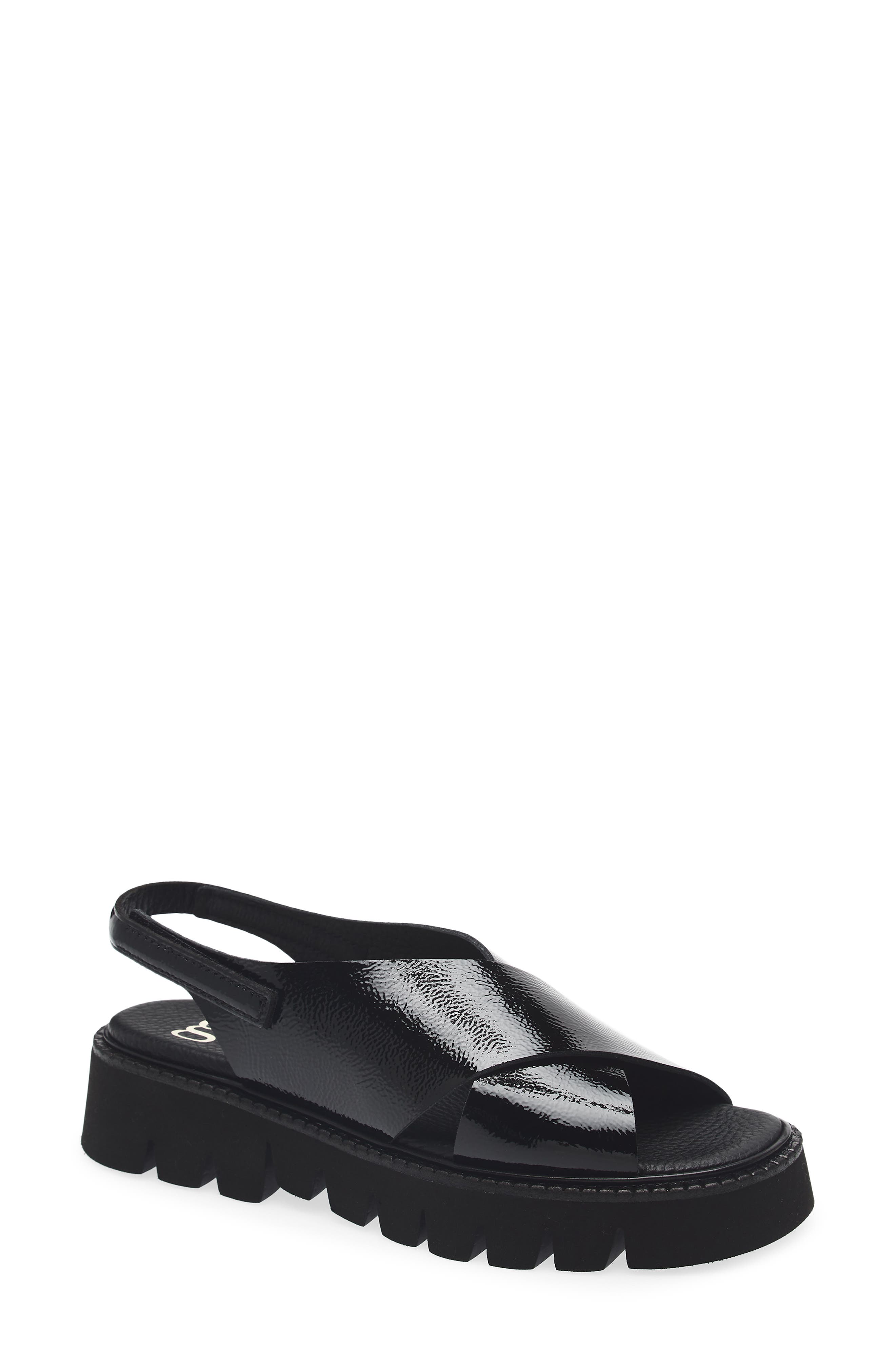 Pedro Garcia Reme Slingback Sandal, Main, color, Black Castoro Naplack