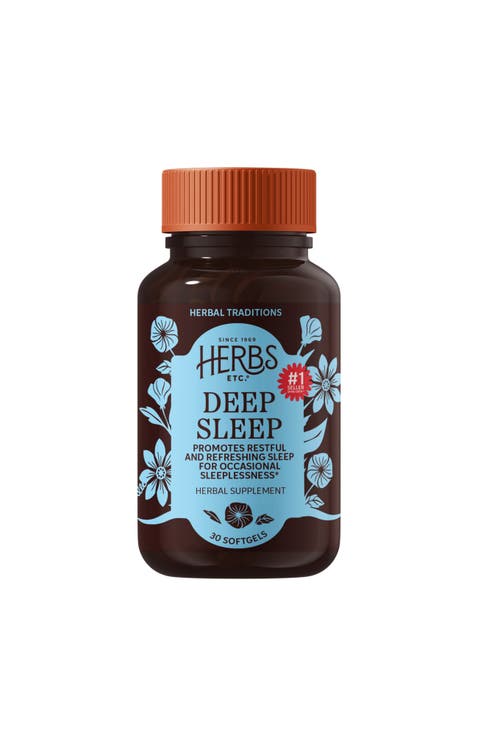 Deep Sleep Softgels - Herbal Sleep Support Supplement - Rest & Calming Support with Passionflower, Chamomile & Lemon Balm - 30 Softgels