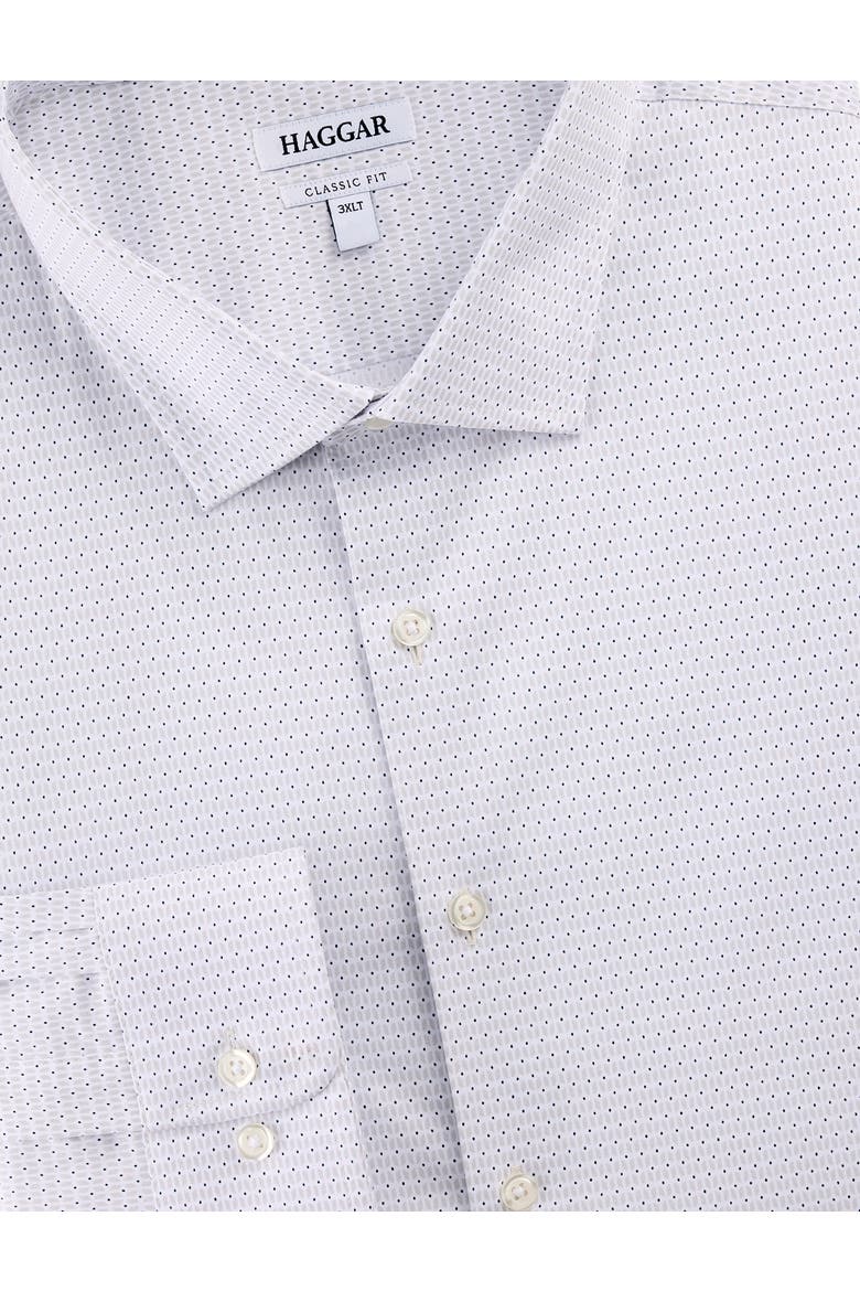 Big & Tall Four Petals Wrinkle-Free Dress Shirt, Alternate, color, SILVER