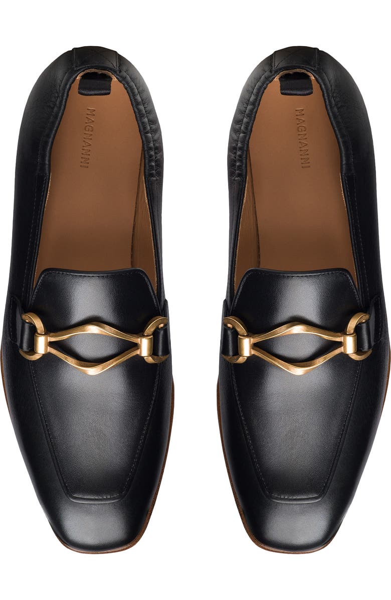 Magnanni Priscilla Bit Loafer, Alternate, color, Black