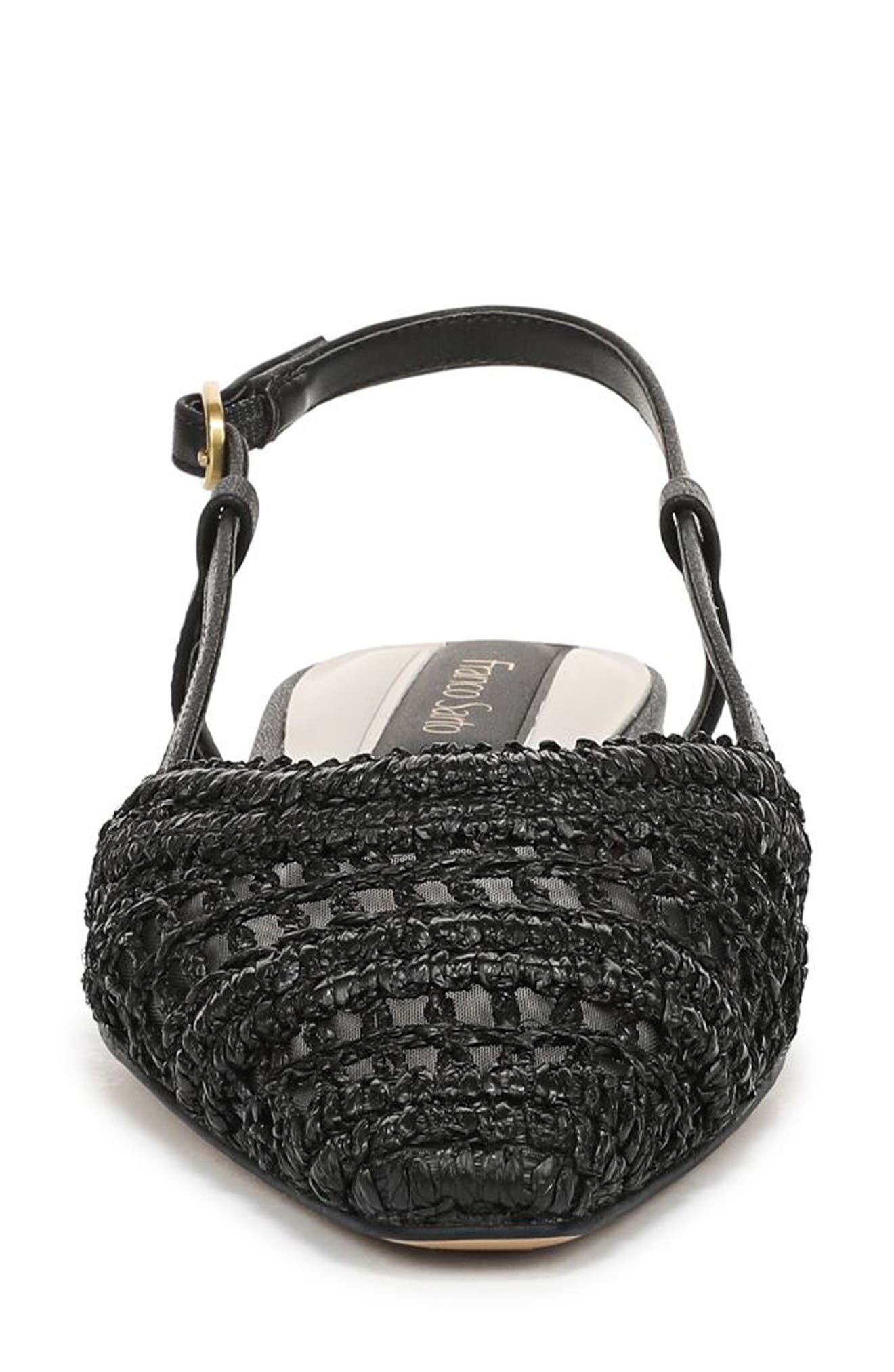 Franco Sarto Riona Slingback Flat, Alternate, color, Black