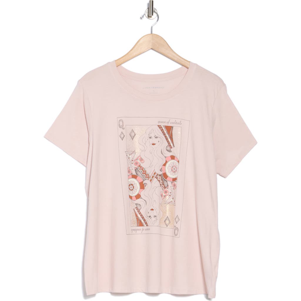 LUCKY BRAND LUCKY BRAND QUEEN OF COCKTAILS GRAPHIC T-SHIRT