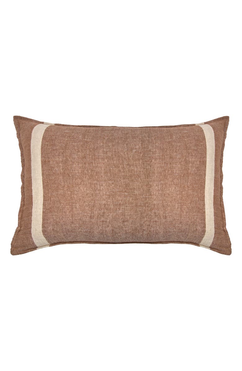 Pom Pom at Home Rory Linen Sham, Main, color, Terra Cotta/ Flax