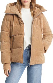 Sam Edelman Hooded Corduroy Puffer