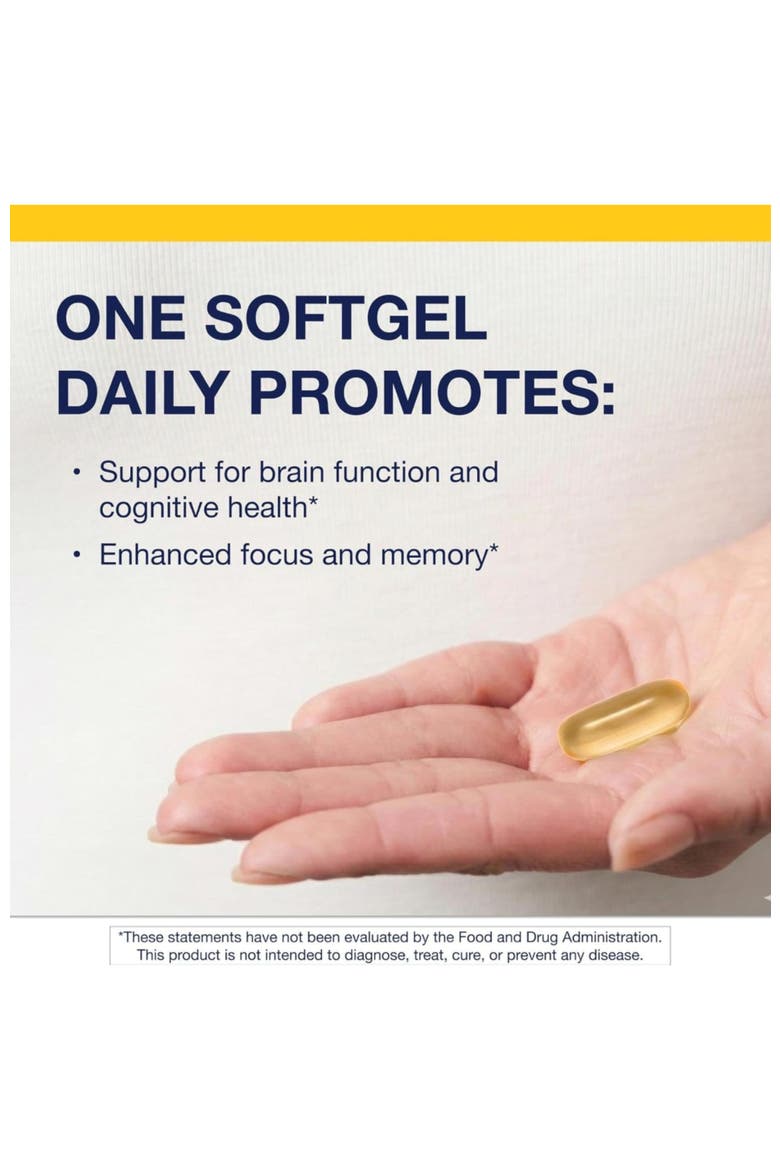 OmegaGenics Fish Oil Neuro 1000 mg Omega Supplement 60 Softgels, Alternate, color, None