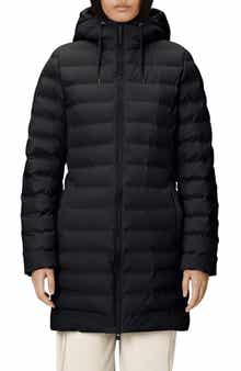 Rains Lohja Curve Waterproof Long Puffer Jacket
