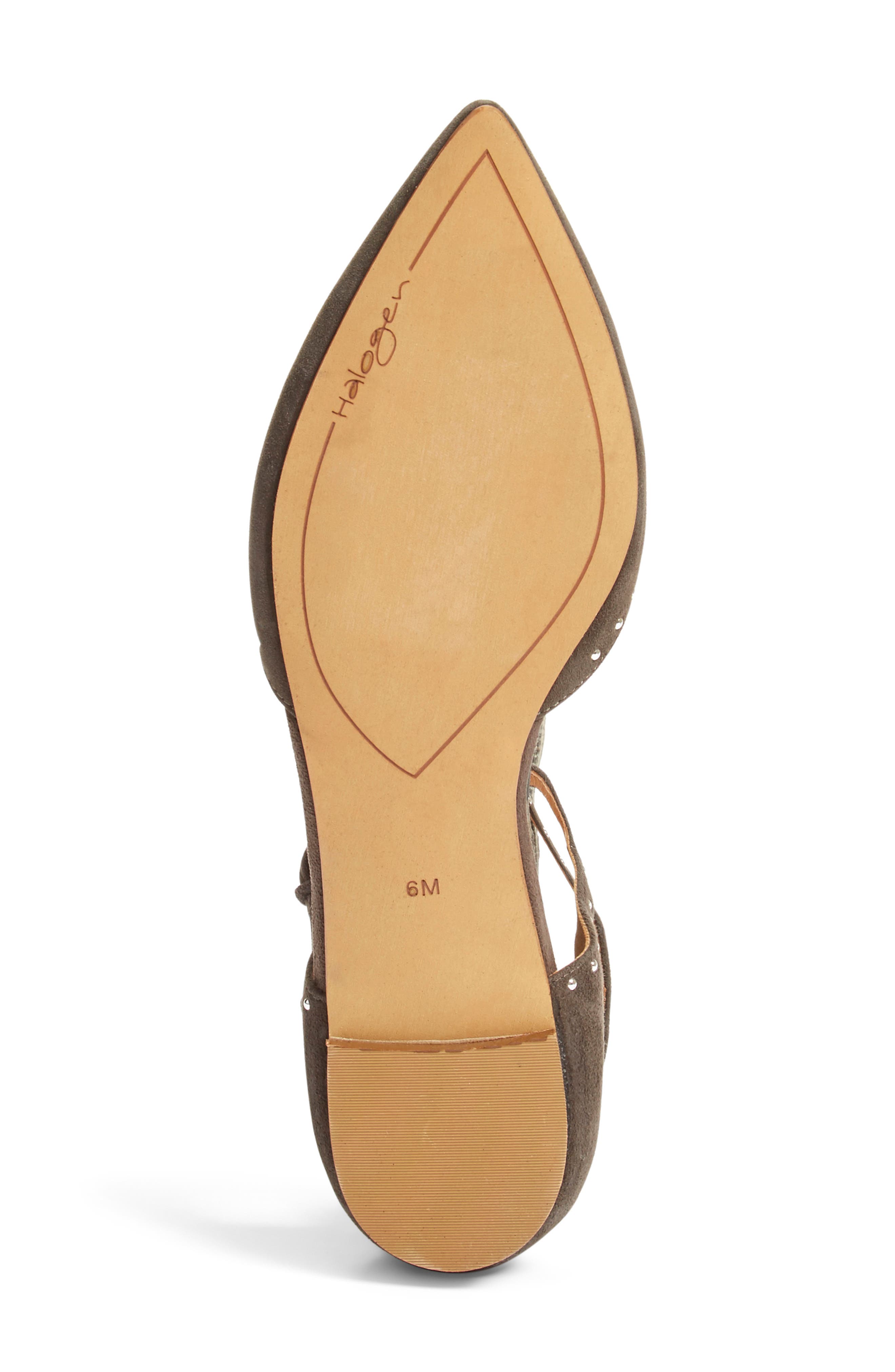 Halogen<sup>®</sup> 'Bristal' Ankle Strap Pointy Toe Flat, Alternate, color, 