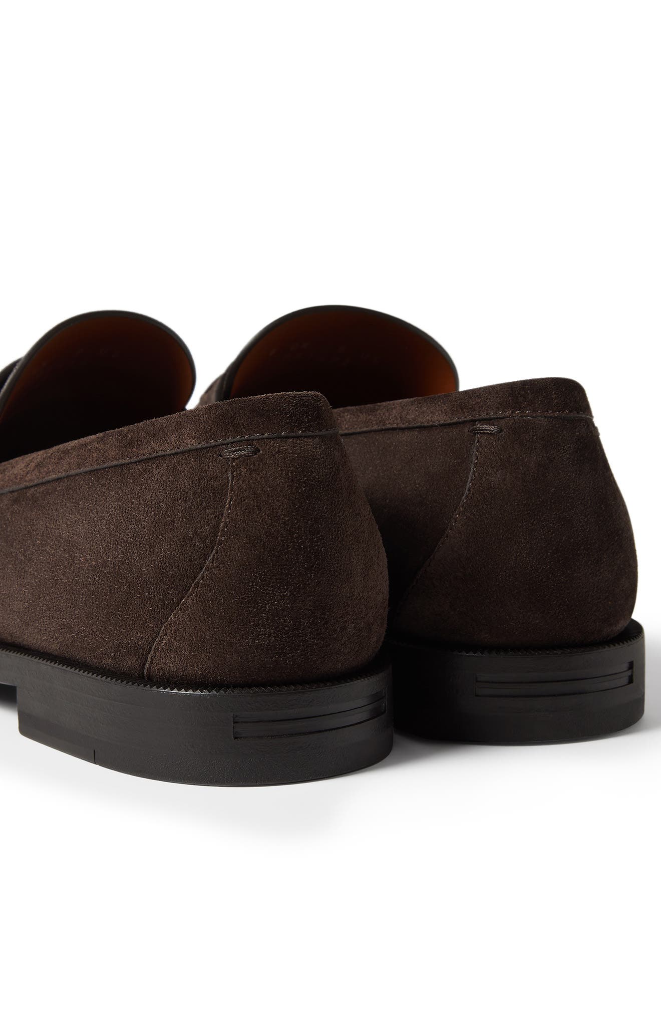 ZEGNA Suede Driving Loafer, Alternate, color, Dark Brown