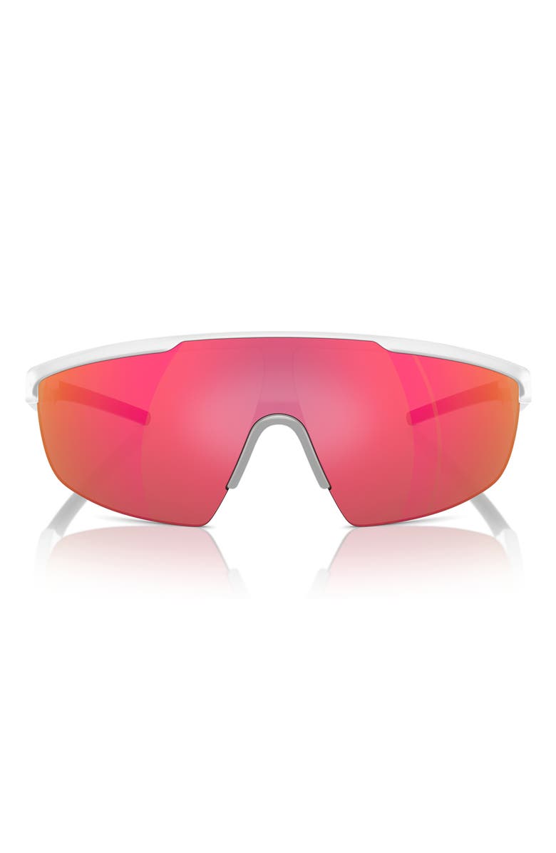 Scuderia Ferrari 140mm Shield Sunglasses, Alternate, color, Opal Grey