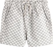 NEXT Kids' Checkerboard Cotton Twill Shorts
