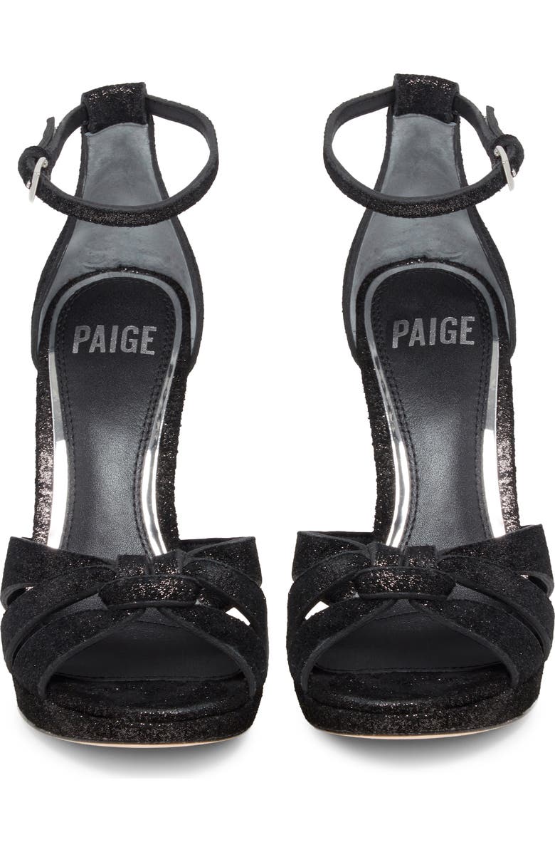 PAIGE Val Ankle Strap Sandal, Alternate, color, Black