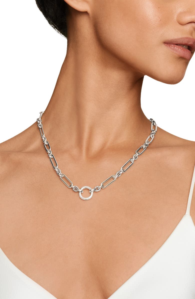 David Yurman Lexington Chain Necklace, Alternate, color, Silver