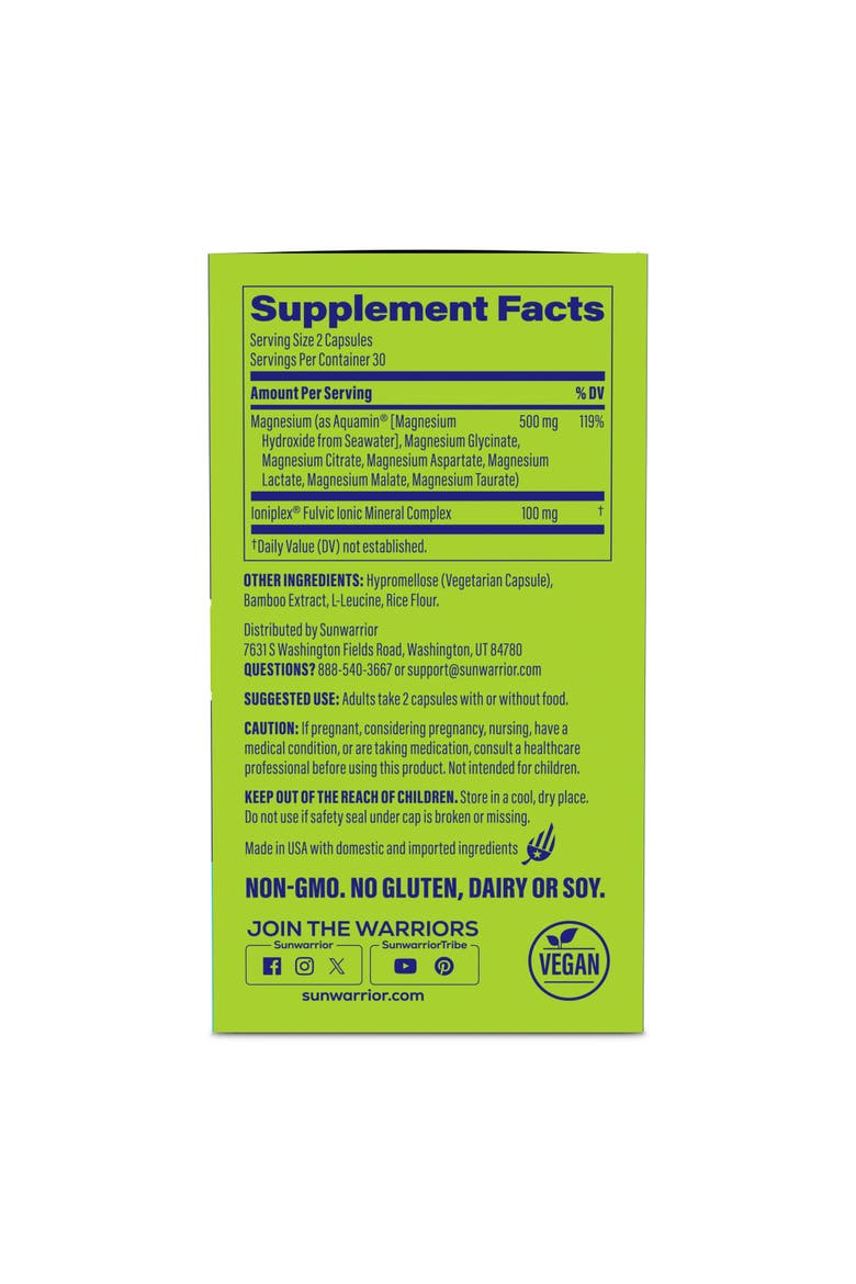 Active Performance Magnesium Complex Capsules, 60ct, Alternate, color, No Color