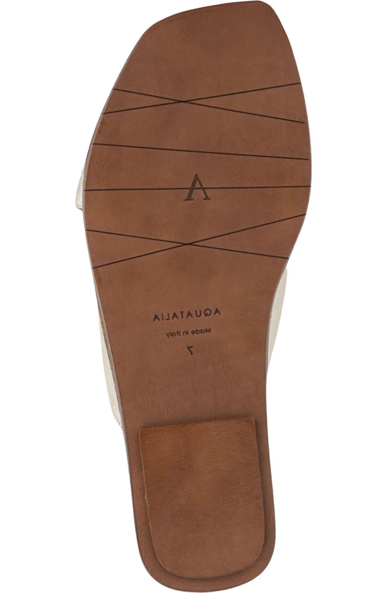 Aquatalia Britt Water Repellent Slide Sandal, Alternate, color, Platino