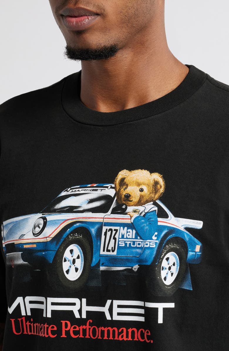 MARKET Ultimate Rally Bear Graphic T-Shirt, Alternate, color, Washed-Black